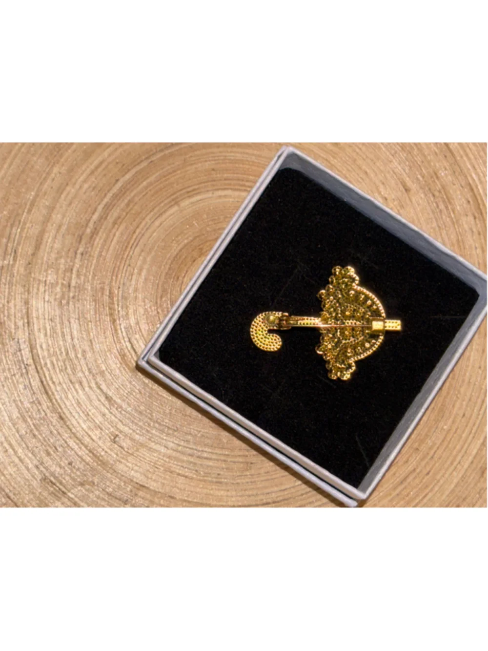 Aura’s Oddities Boutique Umbrella Brooch Gold & Multicolor
